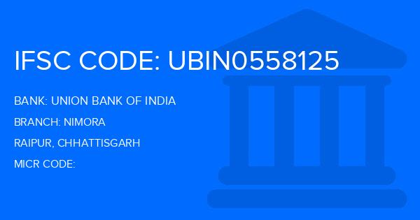 Union Bank Of India (UBI) Nimora Branch IFSC Code