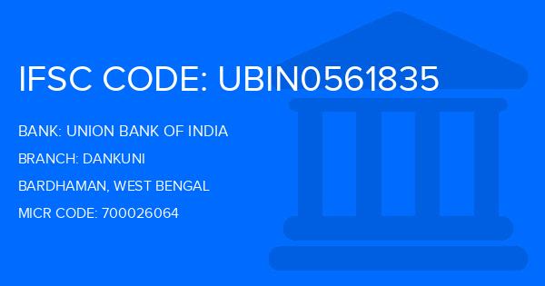 Union Bank Of India (UBI) Dankuni Branch IFSC Code