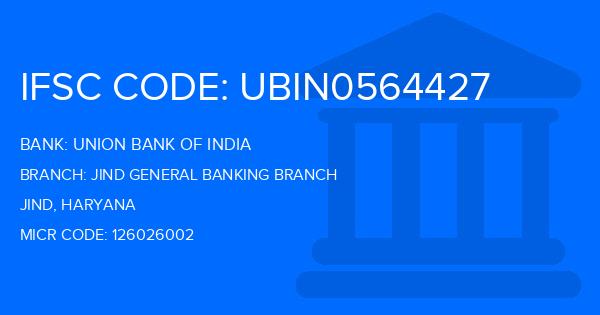 Union Bank Of India (UBI) Jind General Banking Branch