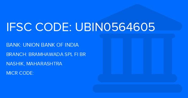 Union Bank Of India (UBI) Bramhawada Spl Fi Br Branch IFSC Code
