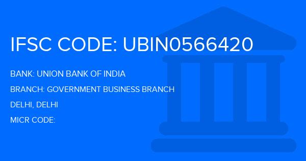 Union Bank Of India (UBI) Government Business Branch