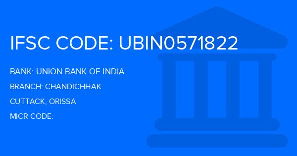 Union Bank Of India (UBI) Chandichhak Branch IFSC Code