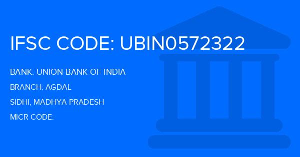 Union Bank Of India (UBI) Agdal Branch IFSC Code
