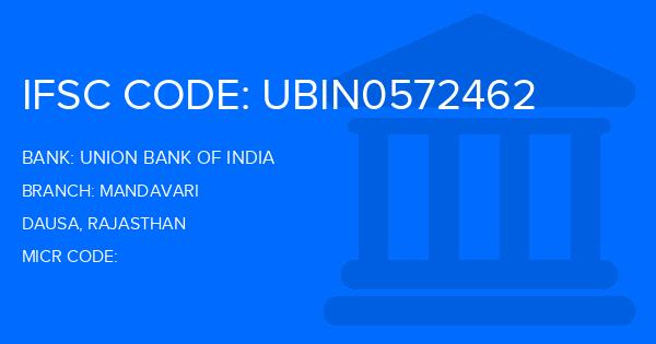 Union Bank Of India (UBI) Mandavari Branch IFSC Code