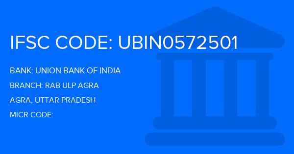 Union Bank Of India (UBI) Rab Ulp Agra Branch IFSC Code