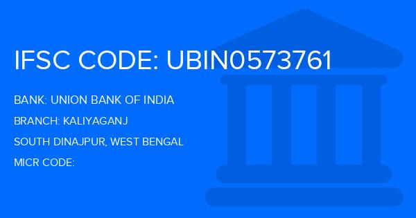 Union Bank Of India (UBI) Kaliyaganj Branch IFSC Code