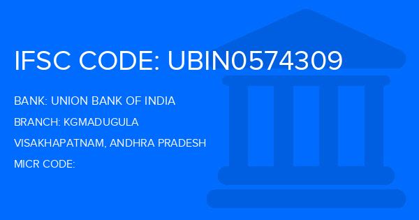 Union Bank Of India (UBI) Kgmadugula Branch IFSC Code