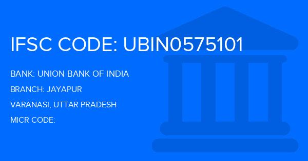Union Bank Of India (UBI) Jayapur Branch IFSC Code