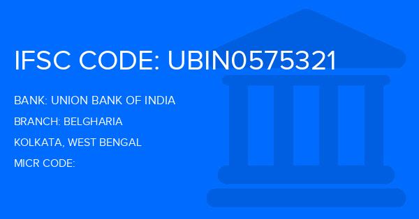 Union Bank Of India (UBI) Belgharia Branch IFSC Code