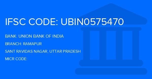 Union Bank Of India (UBI) Ramapur Branch IFSC Code