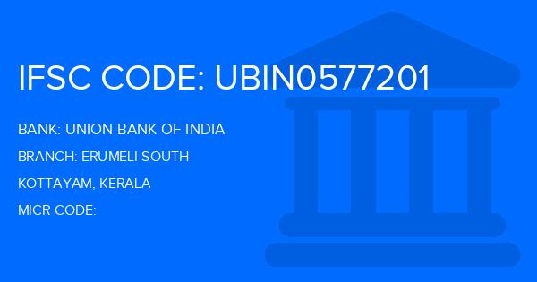 Union Bank Of India (UBI) Erumeli South Branch IFSC Code