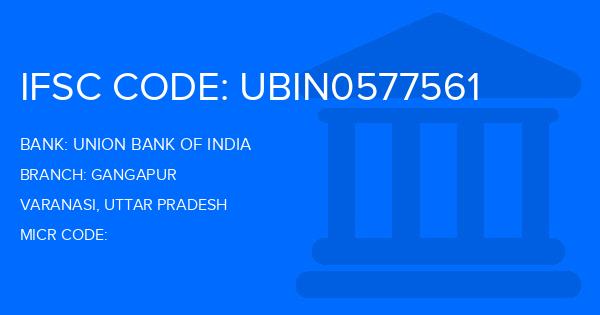 Union Bank Of India (UBI) Gangapur Branch IFSC Code