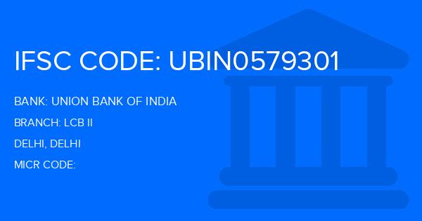 Union Bank Of India (UBI) Lcb Ii Branch IFSC Code