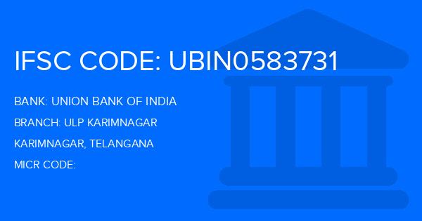 Union Bank Of India (UBI) Ulp Karimnagar Branch IFSC Code