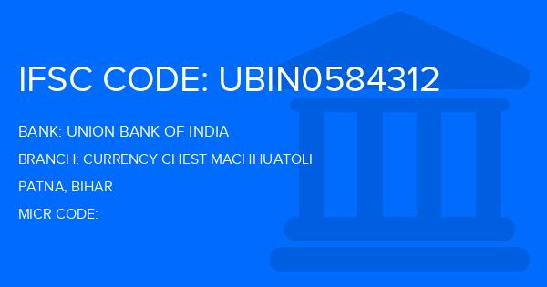 Union Bank Of India (UBI) Currency Chest Machhuatoli Branch IFSC Code