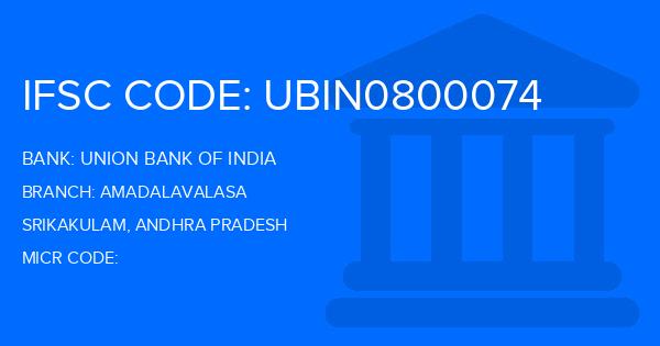 Union Bank Of India (UBI) Amadalavalasa Branch IFSC Code