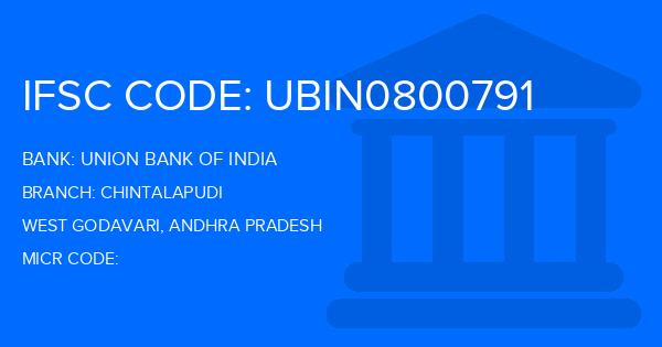 Union Bank Of India (UBI) Chintalapudi Branch IFSC Code