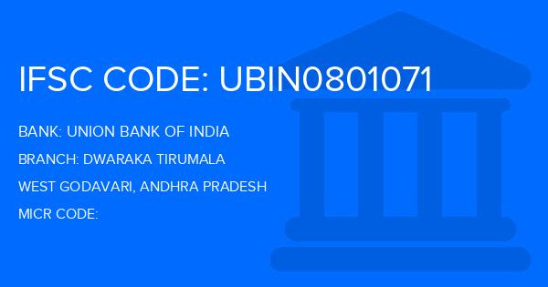 Union Bank Of India (UBI) Dwaraka Tirumala Branch IFSC Code