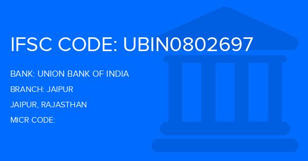 Union Bank Of India (UBI) Jaipur Branch IFSC Code