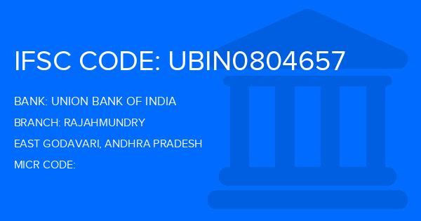 Union Bank Of India (UBI) Rajahmundry Branch IFSC Code