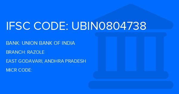 Union Bank Of India (UBI) Razole Branch IFSC Code