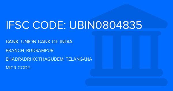 Union Bank Of India (UBI) Rudrampur Branch IFSC Code