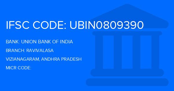 Union Bank Of India (UBI) Ravivalasa Branch IFSC Code