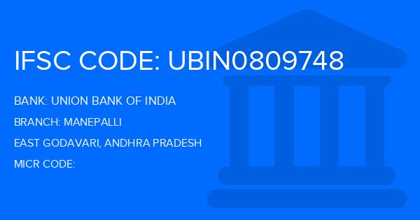 Union Bank Of India (UBI) Manepalli Branch IFSC Code