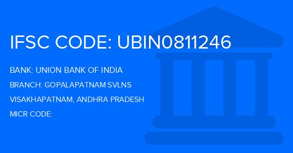 Union Bank Of India (UBI) Gopalapatnam Svlns Branch IFSC Code