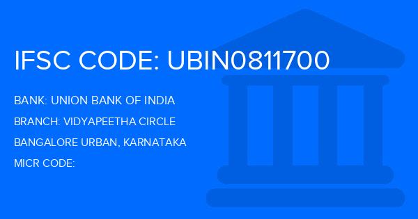 Union Bank Of India (UBI) Vidyapeetha Circle Branch IFSC Code