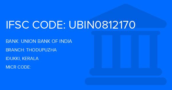 Union Bank Of India (UBI) Thodupuzha Branch IFSC Code