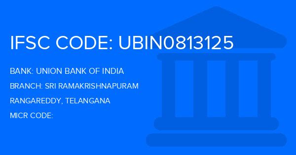 Union Bank Of India (UBI) Sri Ramakrishnapuram Branch IFSC Code