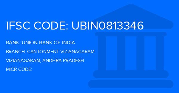 Union Bank Of India (UBI) Cantonment Vizianagaram Branch IFSC Code