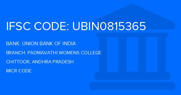 Union Bank Of India (UBI) Padmavathi Womens College Branch IFSC Code