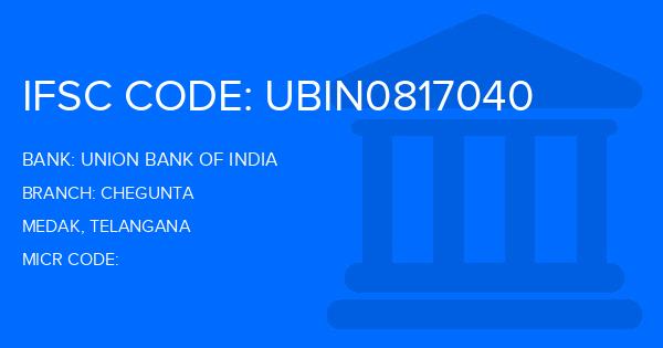 Union Bank Of India (UBI) Chegunta Branch IFSC Code