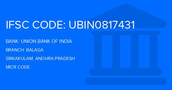 Union Bank Of India (UBI) Balaga Branch IFSC Code