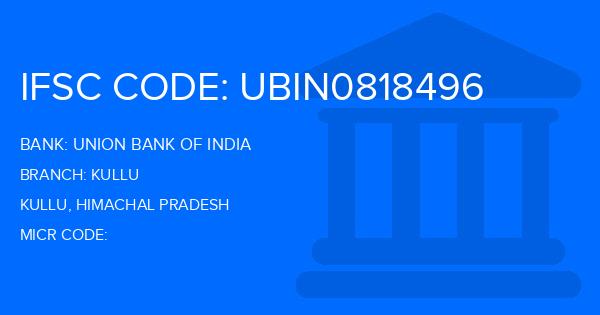 Union Bank Of India (UBI) Kullu Branch IFSC Code
