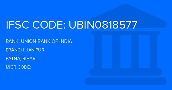 Union Bank Of India (UBI) Janipur Branch IFSC Code