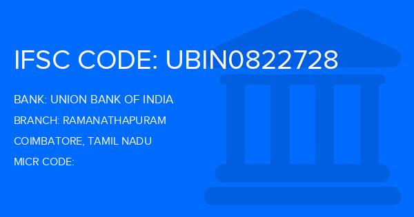 Union Bank Of India (UBI) Ramanathapuram Branch IFSC Code