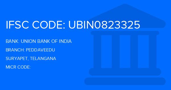 Union Bank Of India (UBI) Peddaveedu Branch IFSC Code