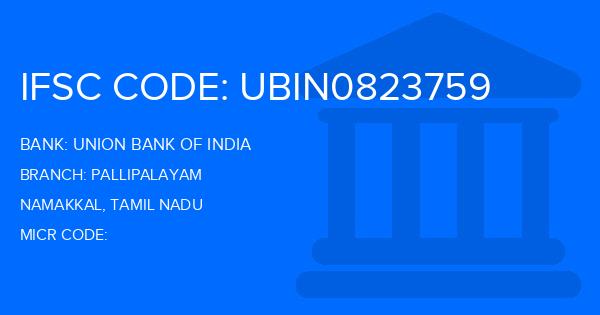 Union Bank Of India (UBI) Pallipalayam Branch IFSC Code