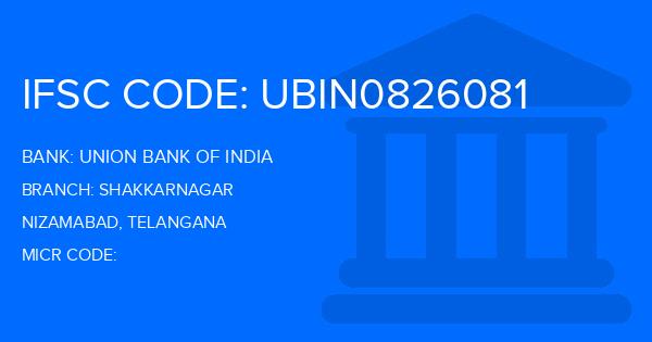 Union Bank Of India (UBI) Shakkarnagar Branch IFSC Code