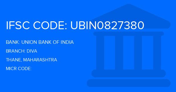 Union Bank Of India (UBI) Diva Branch IFSC Code