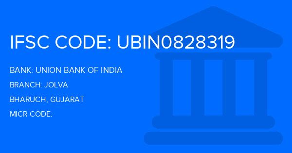 Union Bank Of India (UBI) Jolva Branch IFSC Code
