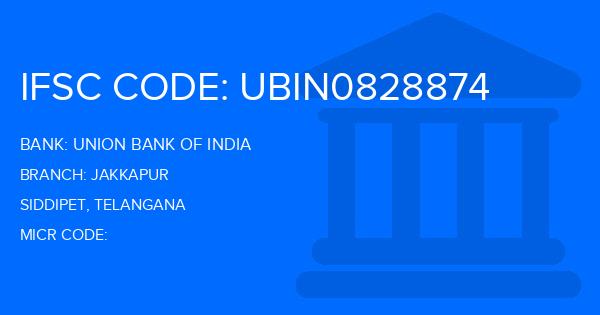 Union Bank Of India (UBI) Jakkapur Branch IFSC Code