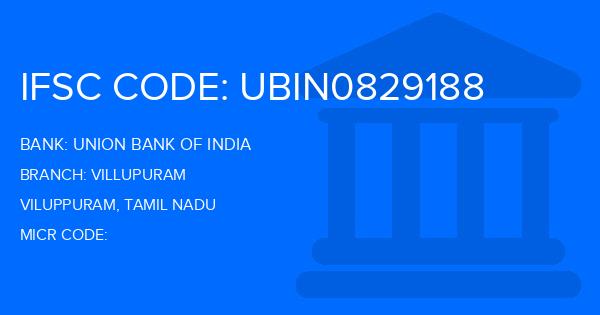 Union Bank Of India (UBI) Villupuram Branch IFSC Code