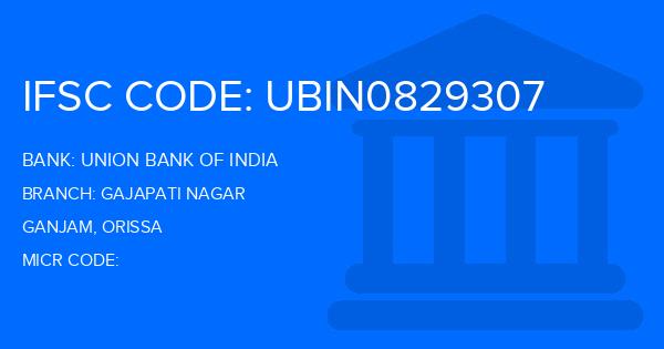 Union Bank Of India (UBI) Gajapati Nagar Branch IFSC Code