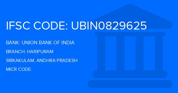 Union Bank Of India (UBI) Haripuram Branch IFSC Code