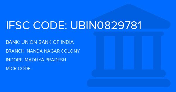 Union Bank Of India (UBI) Nanda Nagar Colony Branch IFSC Code