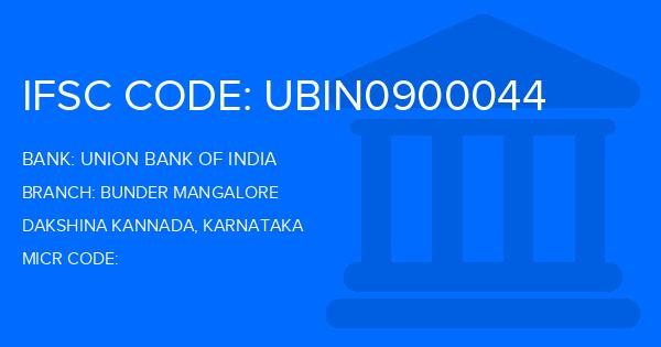 Union Bank Of India (UBI) Bunder Mangalore Branch IFSC Code